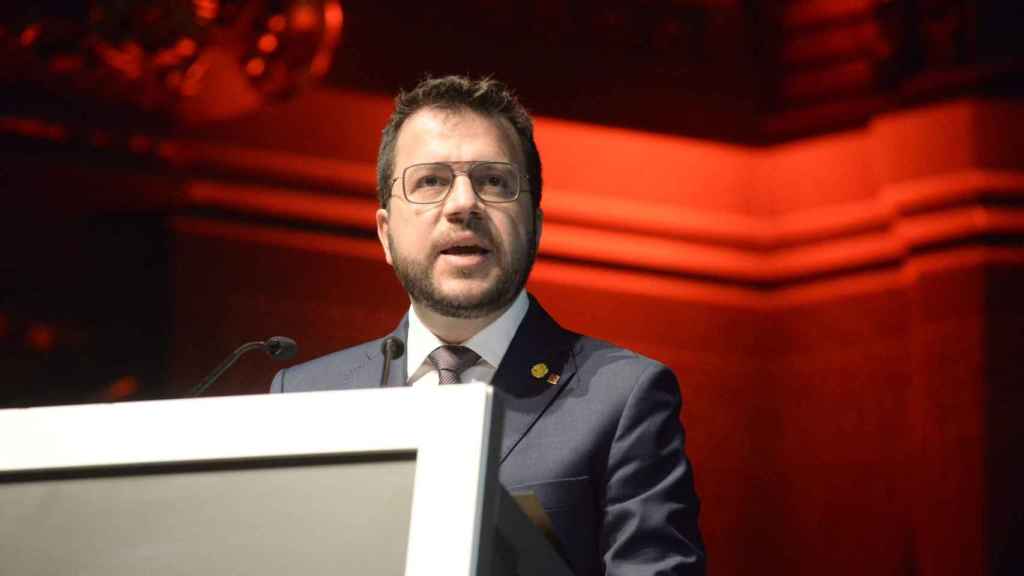 El presidente de la Generalitat, Pere Aragonès, en el 150 aniversario de Cruz Roja Cataluña