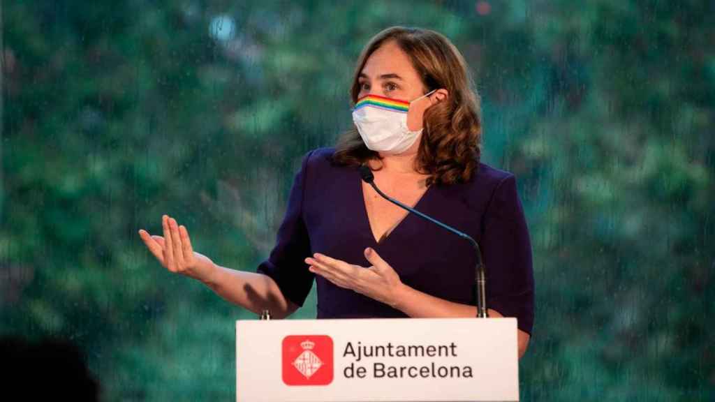 Ada Colau, alcaldesa de Barcelona, en una comparecencia pública anterior / EFE