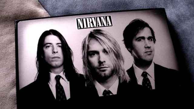 Nirvana en una imagen promocional