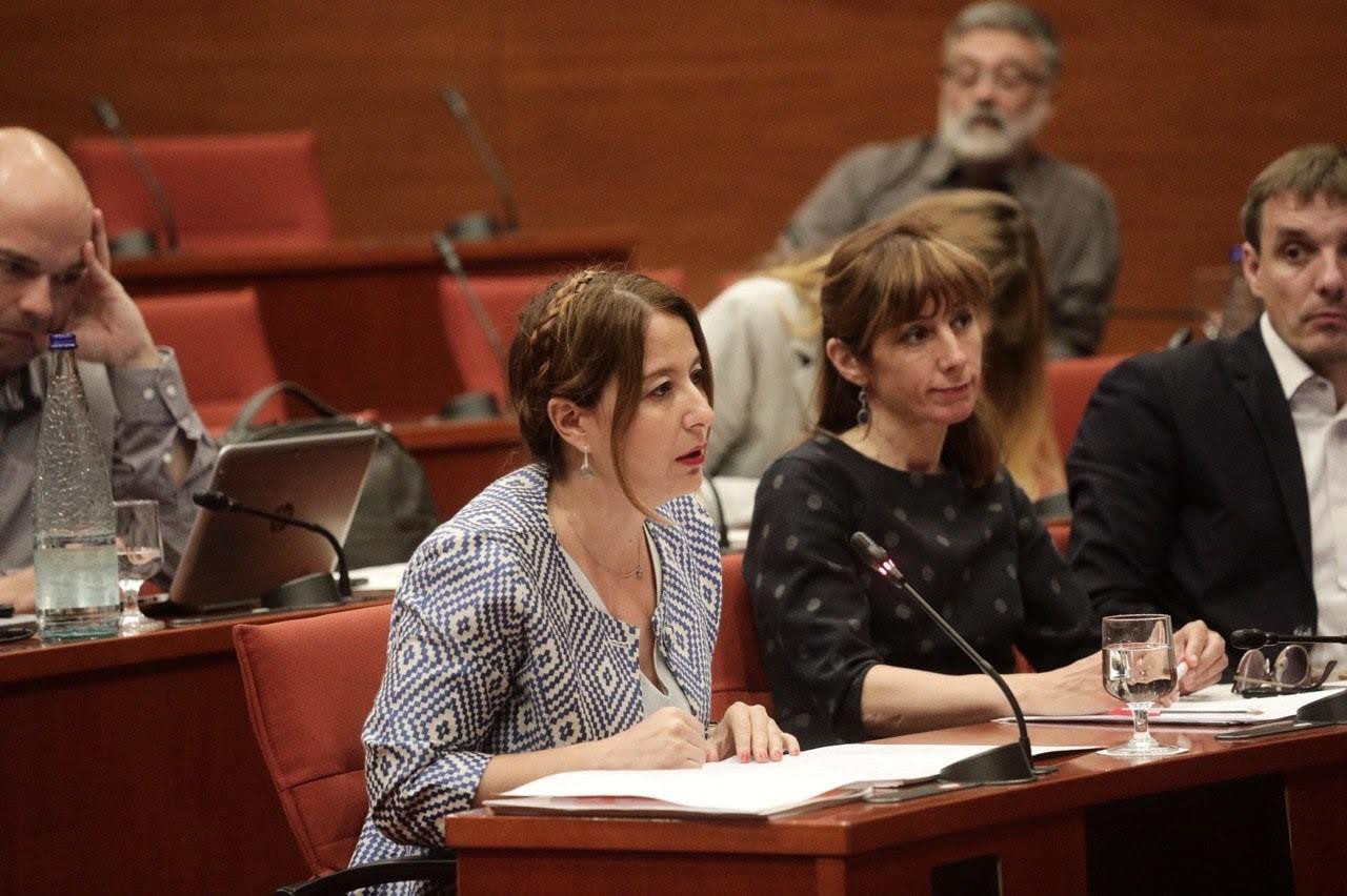 La diputada de Cs Sonia Sierra interviene en el Parlament / EP