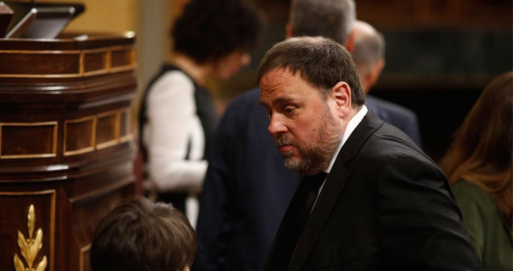 El líder de ERC, Oriol Junqueras, en una imagen de archivo en el Congreso de los Diputados. Imagen del artículo 'Malos tiempos para la fantasía' / EUROPA PRESS