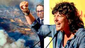 El Govern de Quim Torra deja sola a la consejera de Agricultura, Teresa Jordà, con los incendios / FOTOMONTAJE DE CG