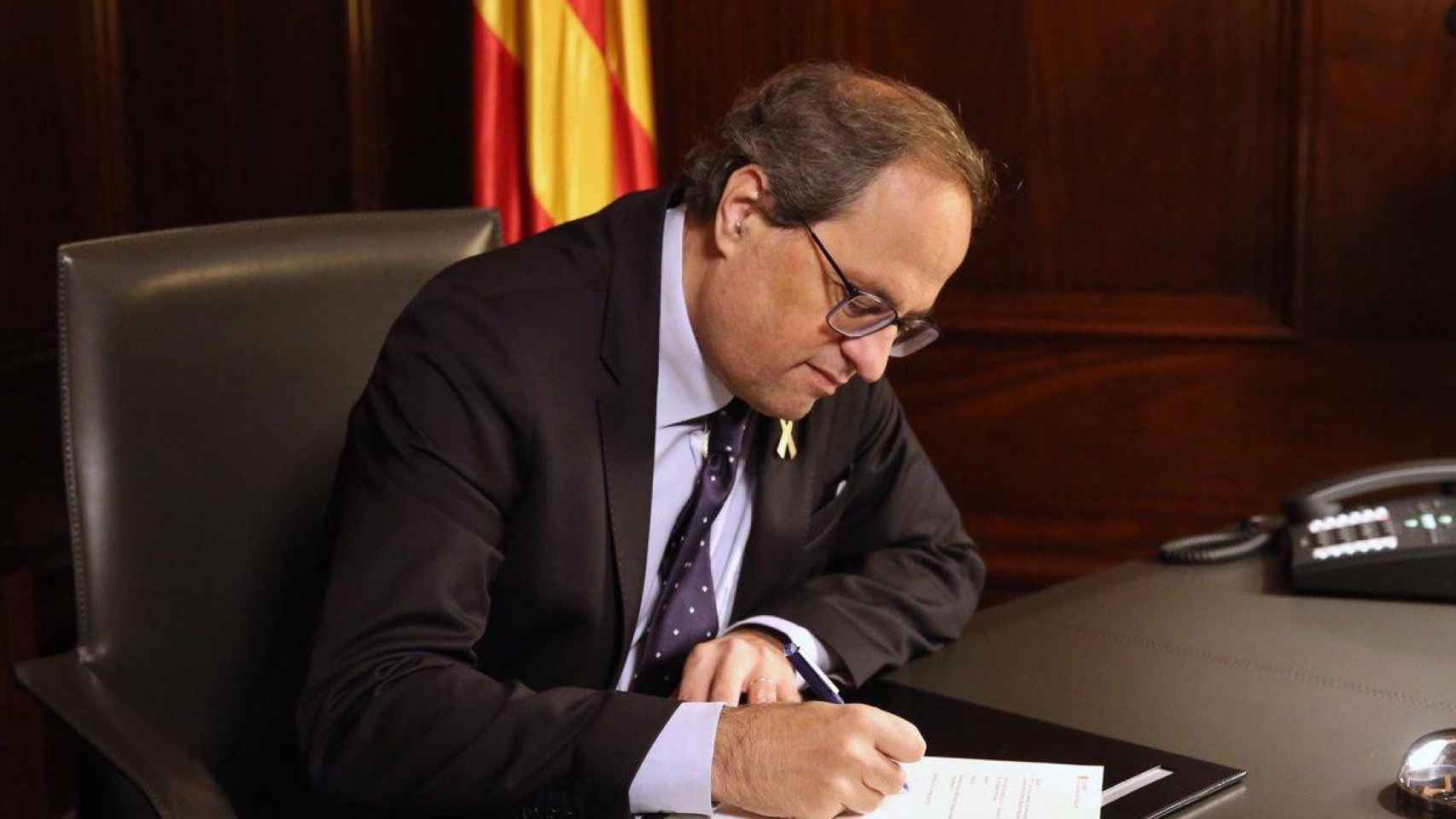 Quim Torra firma el nombramiento de Alfred Bosch como consejero de Acción Exterior del Govern / TWITTER