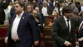 Oriol Junqueras y Carles Puigdemont en una imagen de archivo / EFE