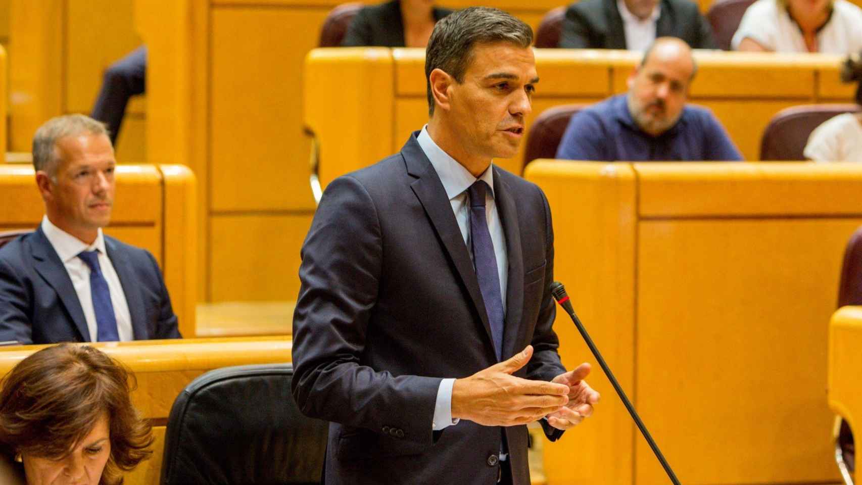 Pedro Sánchez presidente del Gobierno de España en el Senado / EUROPA PRESS