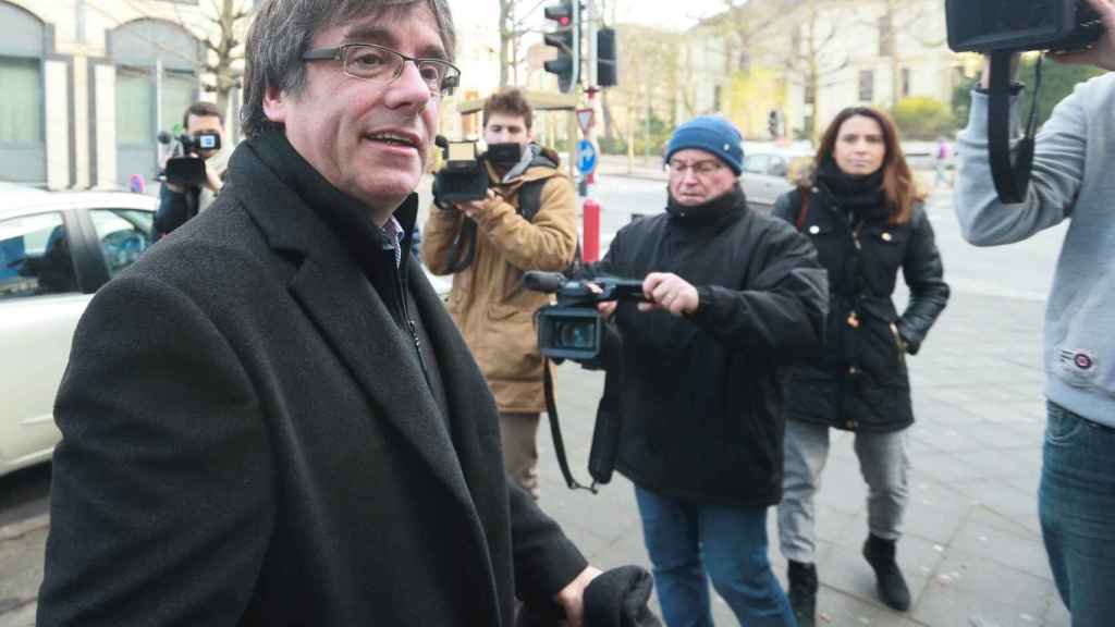 Carles Puigdemont, expresidente de la Generalitat, en Bruselas / EFE