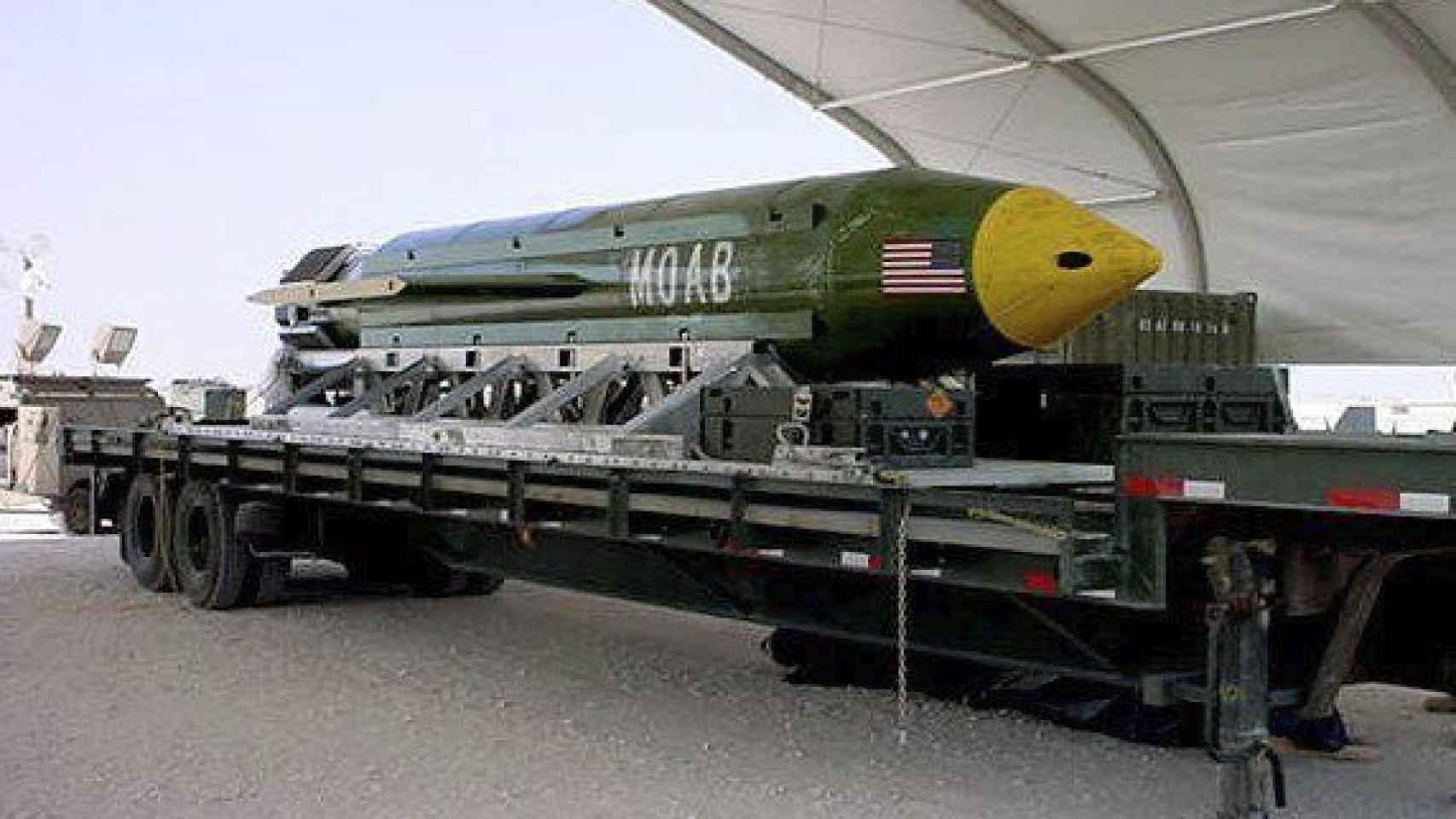 Fotografía sin fechar que muestra una bomba GBU-43 Massive Ordnance Air Blast (MOAB) / EFE