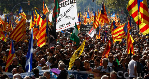 Manifestación de la Assemblea Nacional Catalana organizada en la Diada / EFE