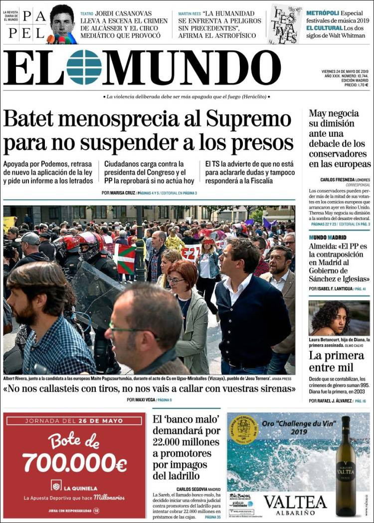 el mundo 24 mayo