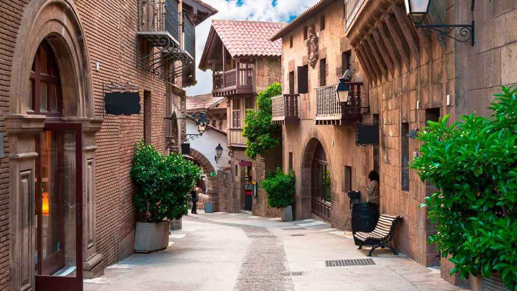 Imagen de una calle del Pueblo Español de Barcelona / Cedida