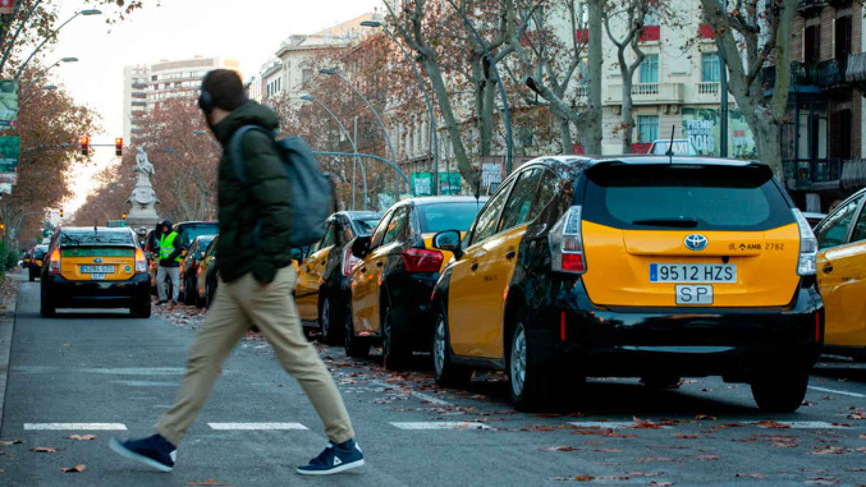 Imagen de la ocupación de la Gran Via de Barcelona / EFE