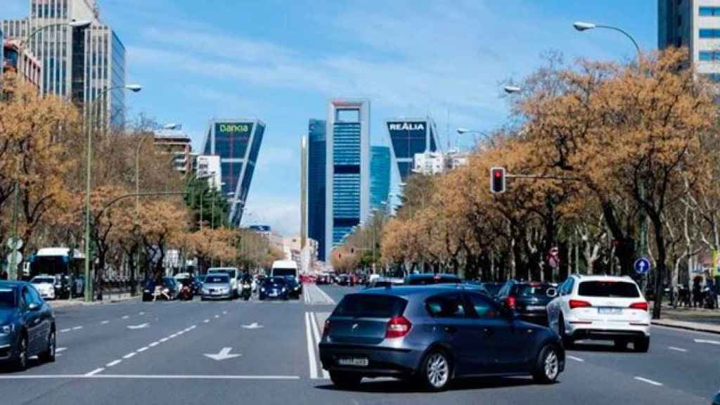 Coches circulando por Madrid / EP