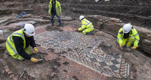 Descubren un mosaico romano en Londres / EP