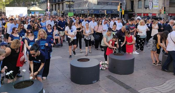 Acto de homenaje a las víctimas del 17A en Barcelona / EUROPA PRESS