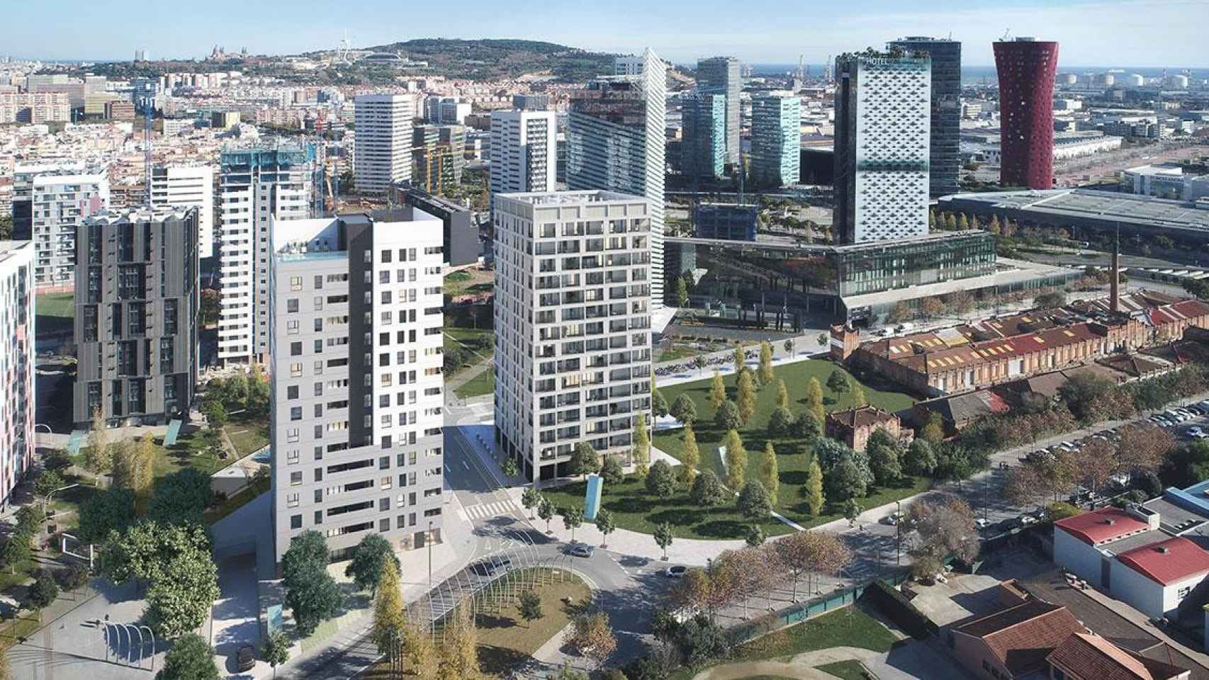 Imagen de archivo de L'Hospitalet de Llobregat, donde el Ayuntamiento organiza este miércoles un encuentro para debatir sobre la reactivación urbana / EUROPA PRESS