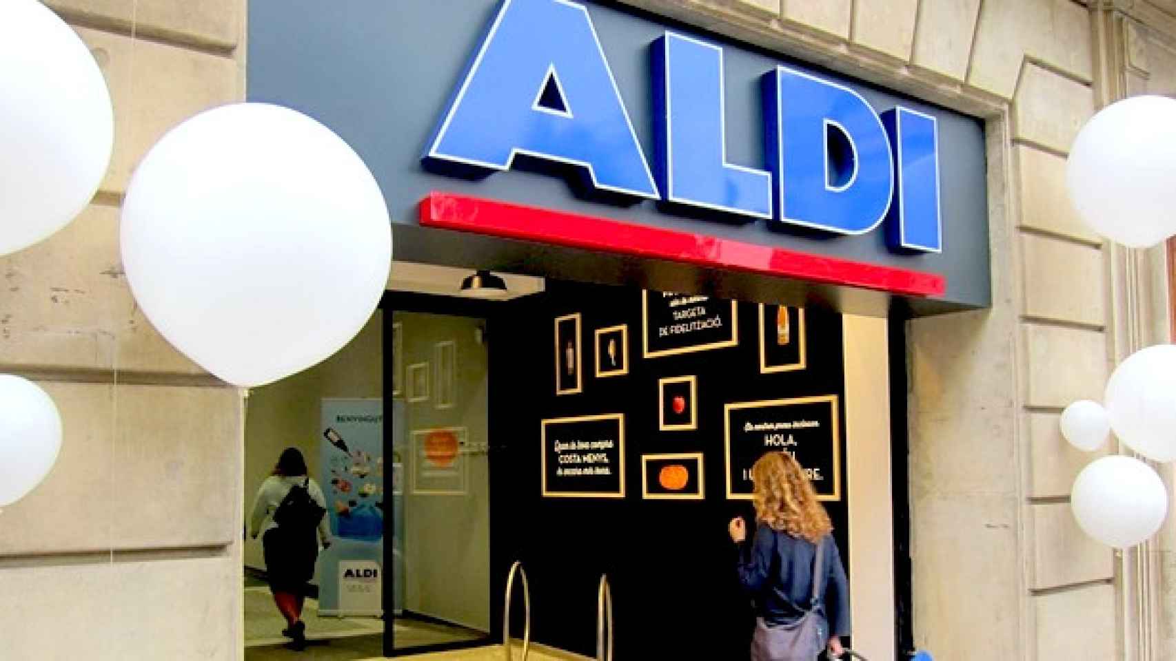 Aldi, la cadena alemana de supermercados, inauguró en octubre su primer establecimiento en el centro de Barcelona / EP