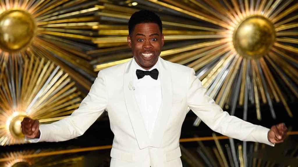 El actor Chris Rock durante la última ceremonia de entrega de los Oscars, que presentó.