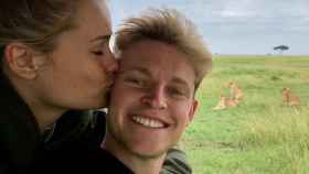 Frenkie de Jong y Mikky Kiemeney de vacaciones en Tanzania