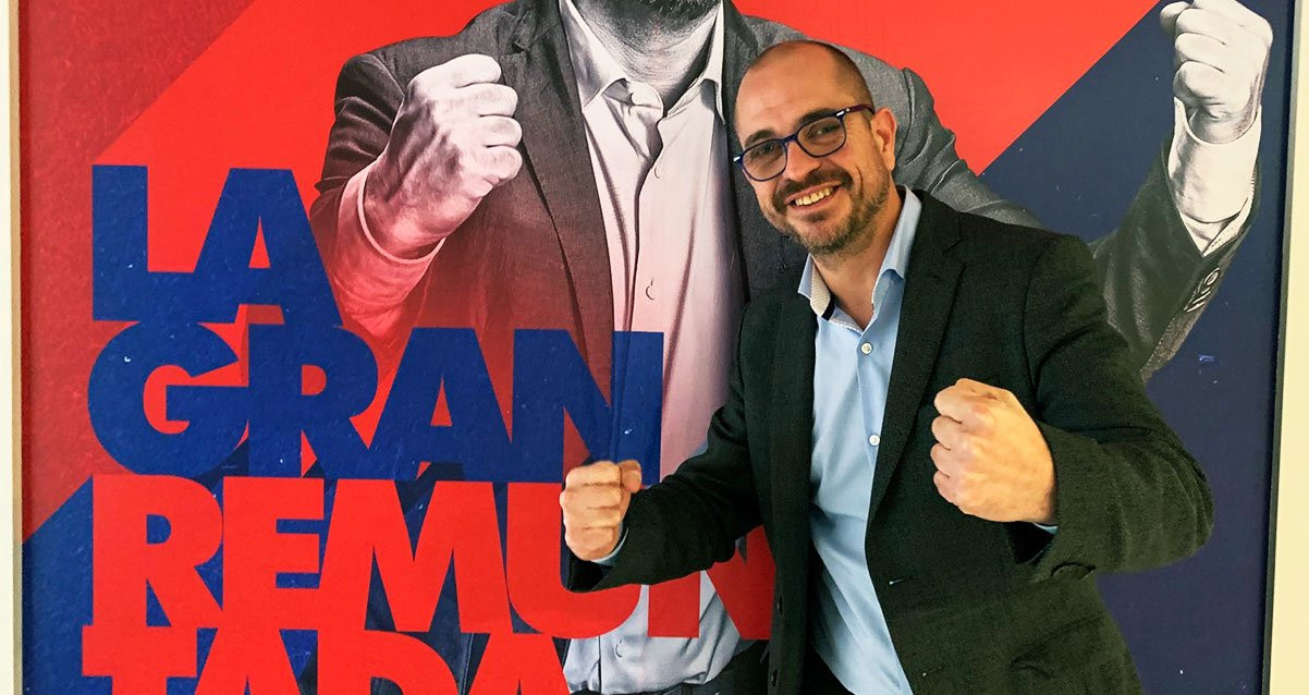 Jordi Farré posa para Culemanía en su sede electoral / CULEMANIA