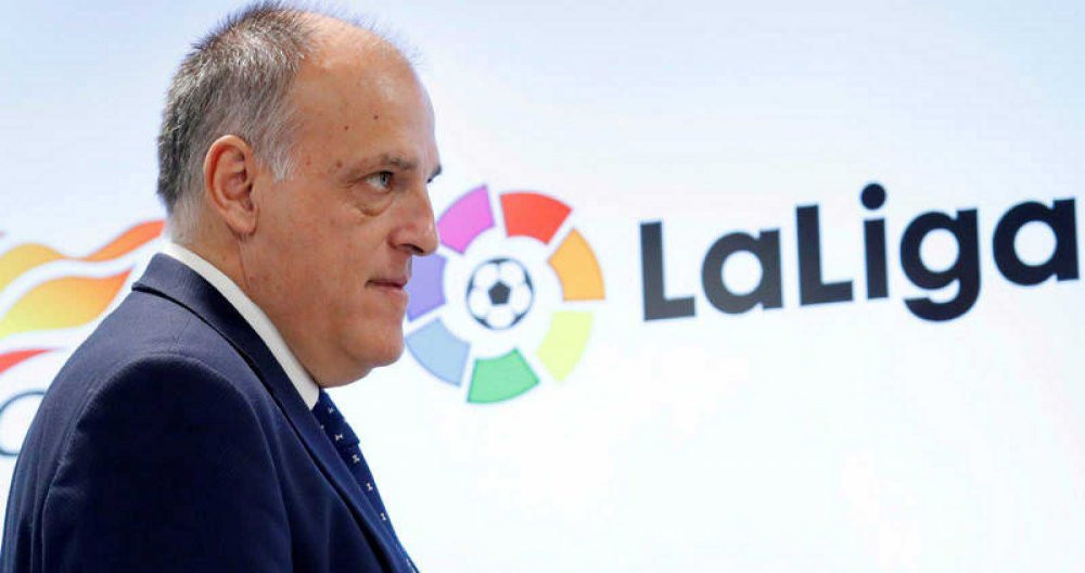 Tebas, en un acto de la Liga | EFE