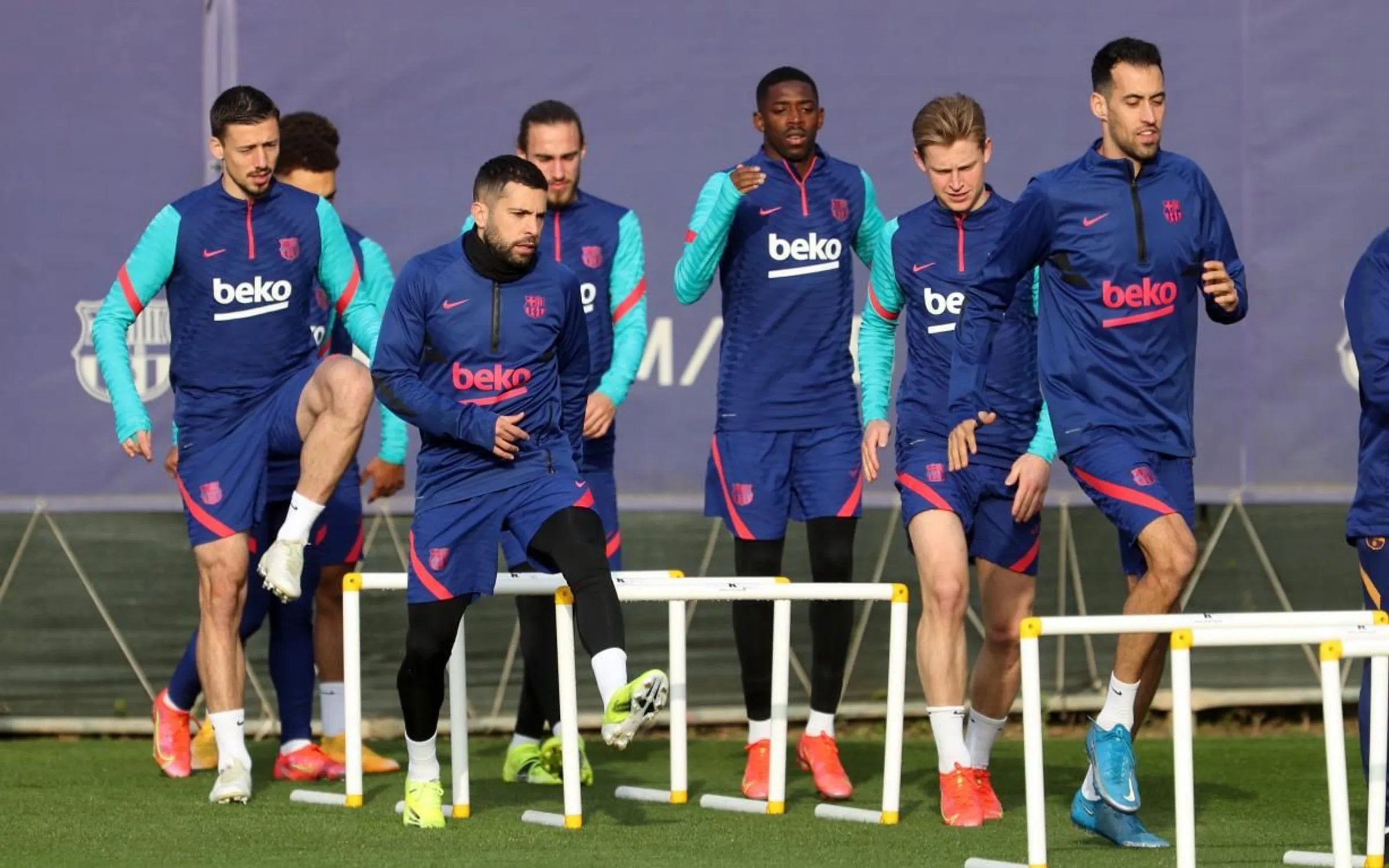 Los jugadores del Barça, en un entrenamiento | FCB