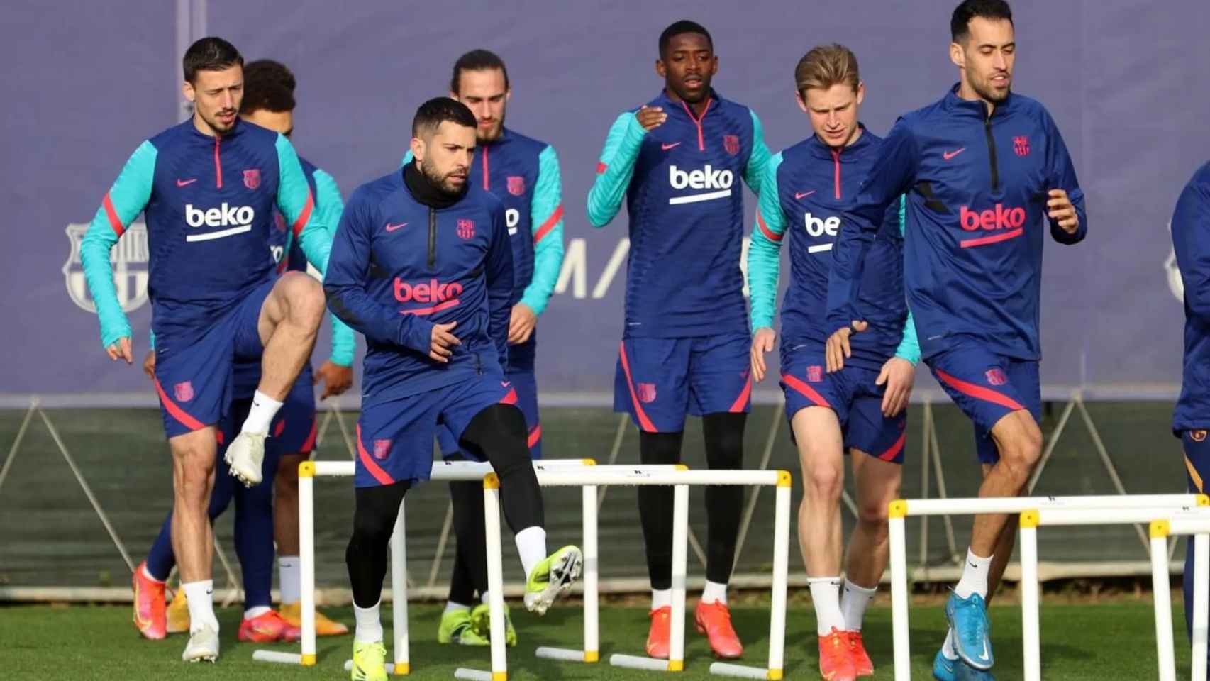 Los jugadores del Barça, en un entrenamiento | FCB