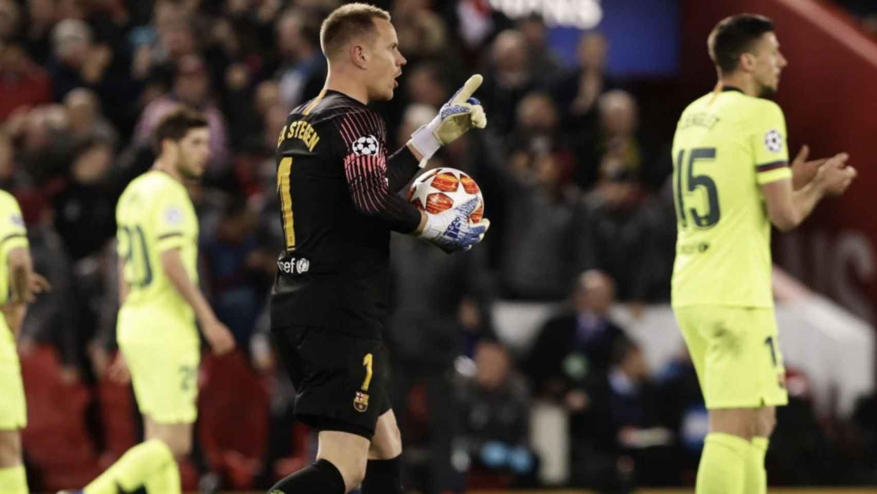 Una foto de Marc André Ter Stegen frente al Liverpool / FCB