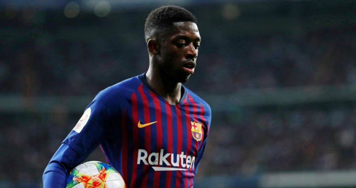 Ousmane Dembelé disputa un partido con el FC Barcelona / EFE