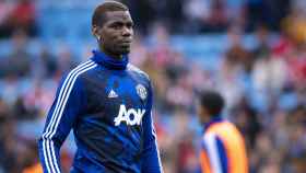 Paul Pogba entrenando con el Manchester United / EFE