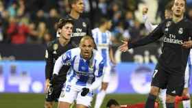 Braithwaite (Leganés) celebrando el gol contra el Real Madrid / EFE