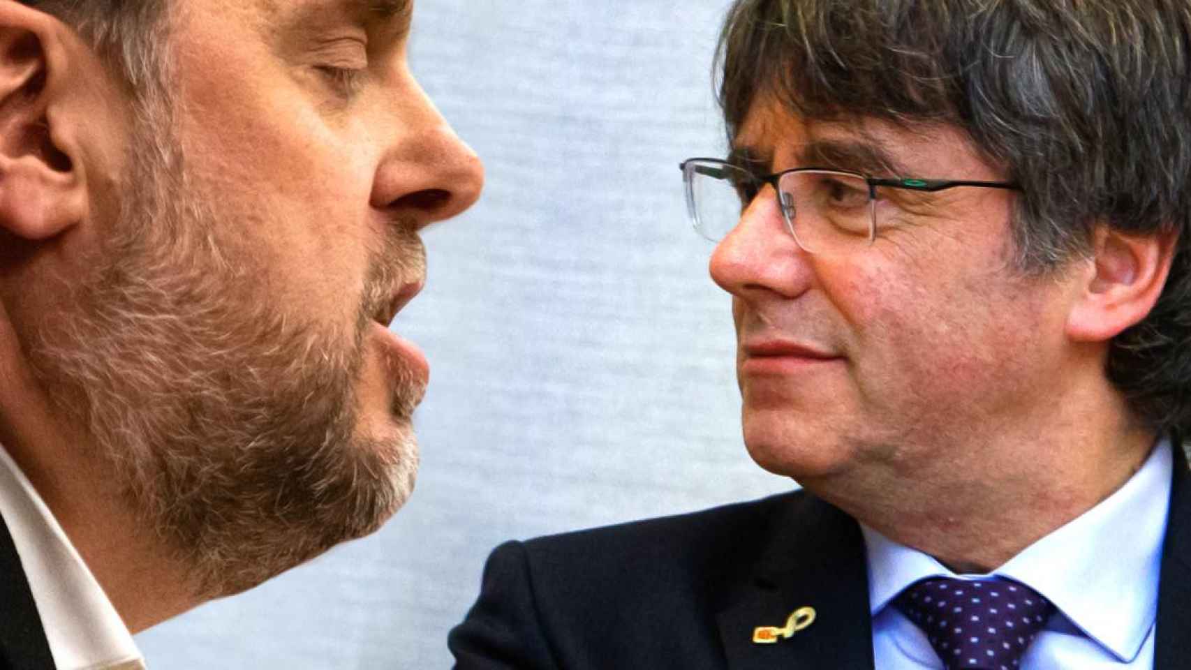 Oriol Junqueras (ERC) y Carles Puigdemont (JxCat) / CG