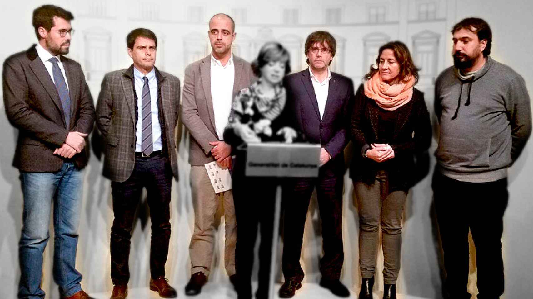 Albert Batalla (La Seu d'Urgell), Marc Castells (Igualada), Miquel Buch (Premià), Carles Puigdemont (exalcalde de Girona), Mercè Conesa (Sant Cugat) y Daniel Cornellà (Celrà).