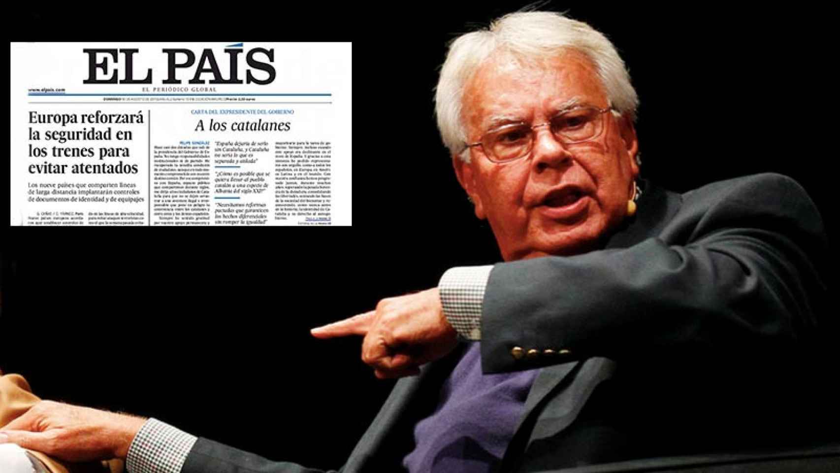 El ex presidente del Gobierno Felipe González y su artículo publicado en 'El País'