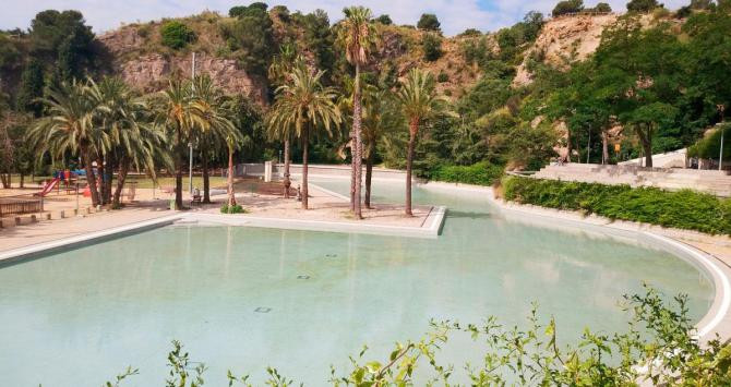 La laguna del parque de la Creueta del Coll, tras su fallida remodelación / TWITTER