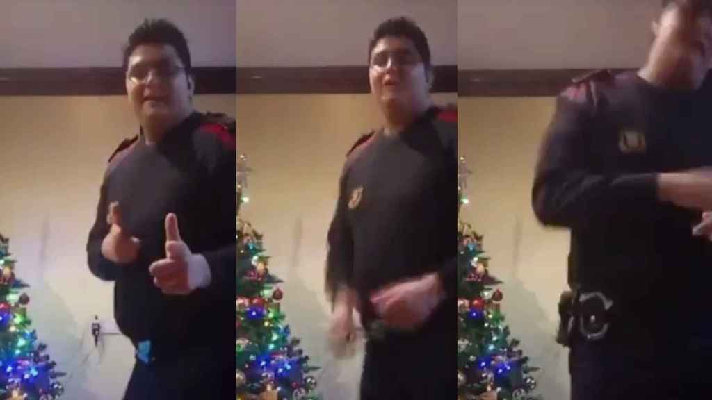 Baile viral en 'Tik tok' vestido de mosso d'esquadra / CG