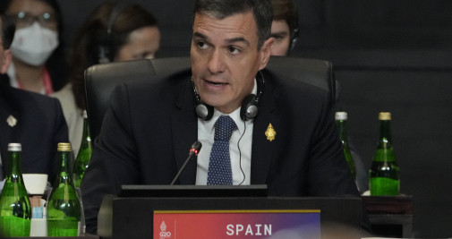 El presidente del Gobierno español, Pedro Sánchez, asiste a la Cumbre de Líderes del G20 en Bali, Indonesia / EFE