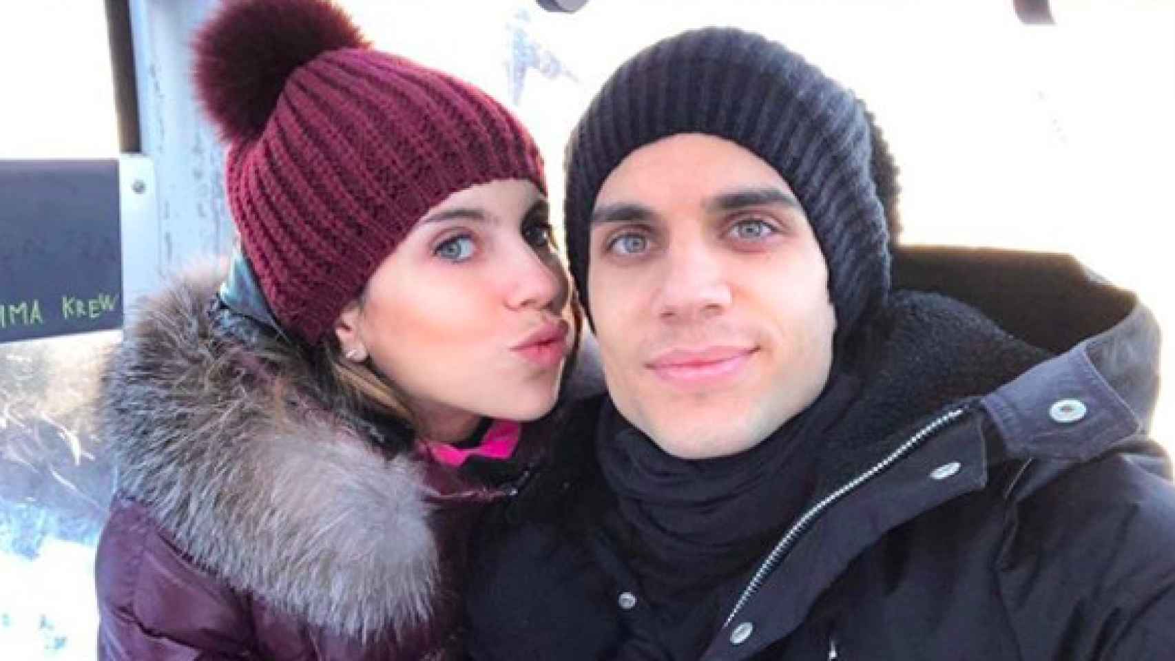 Melissa Jiménez y Marc Bartra en sus vacaciones navideñas / CD