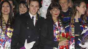 La princesa Estefanía de Monaco y su hijo Louis Ducruet durante la inauguración del 41 Festival Internacional del Circo de Montecarlo en Monaco