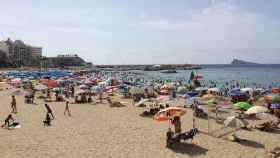 Una playa de Benidorm