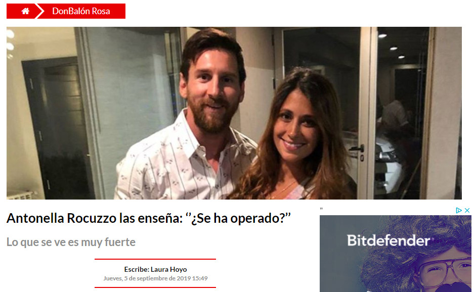 Antonella Roccuzzo protagoniza una polémica noticia de 'Don Balón'