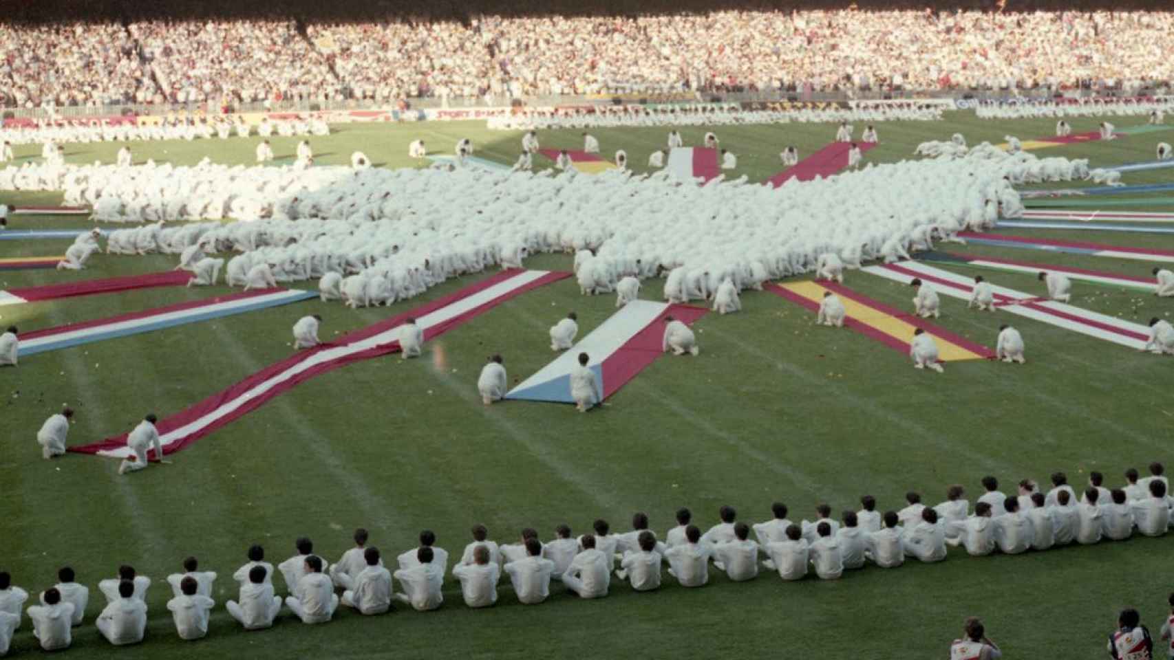 Panorámica del Camp Nou en la inauguración del Mundial de España / EFE