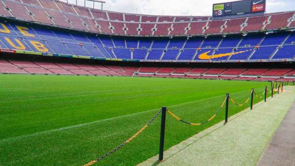 Imagen del Camp Nou vacío / Redes