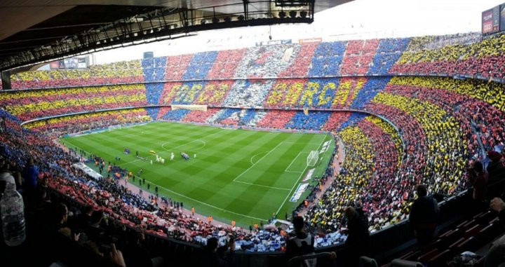 Foto de archivo del Camp Nou en uno de los últimos clásicos