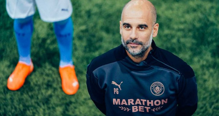 Pep Guardiola, entrenador del Manchester City, pone en el escaparate a cuatro de sus cracks / Manchester City