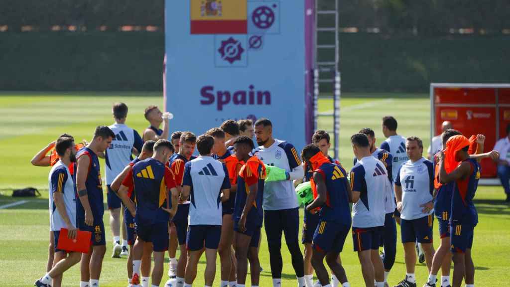 Entrenamiento de España tras el empate contra Alemania / EFE