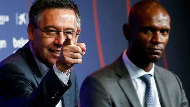 Josep Maria Bartomeu y Eric Abidal, piezas clave en las tensiones con Valverde / EFE