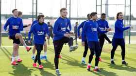 Los jugadores del Barça, en un entrenamiento | FCB