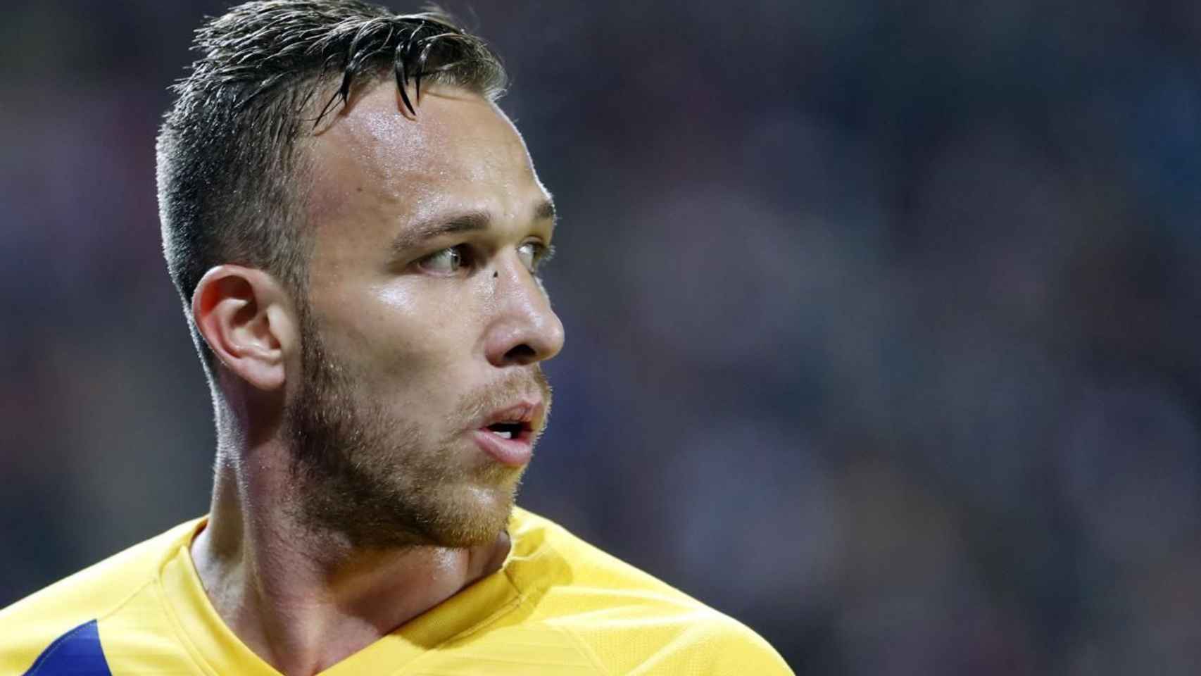 Arthur Melo en un partido del Barça / EFE