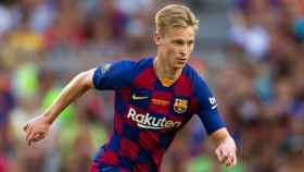 Frenkie de Jong en un choque con el Barcelona/ MundoDeportivo