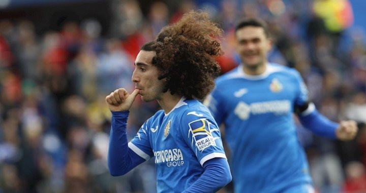 Cucurella celebra un gol con el Getafe / EFE